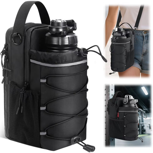 Stay Hydrated and Hands-Free! 🌟 Check out our Magnetic Water Bottle Holder with Phone Pocket - Perfect for your Outdoor Sports and Fitness Adventures! 💪🚴‍♂️🌳